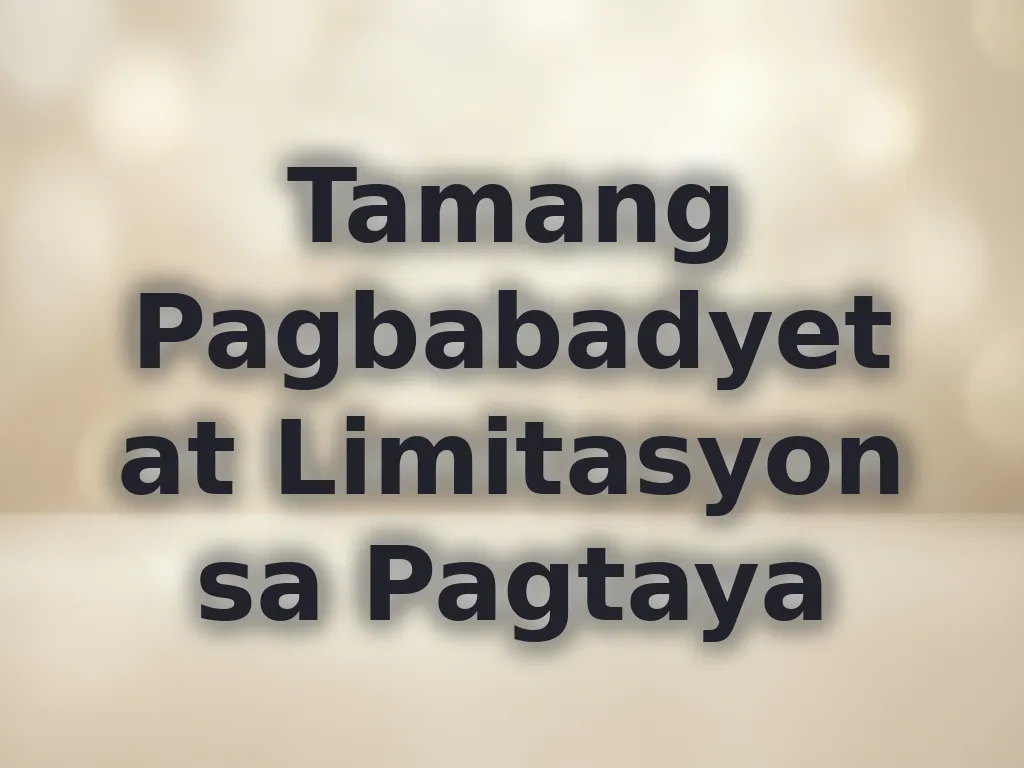 Gabay sa pagbabadyet